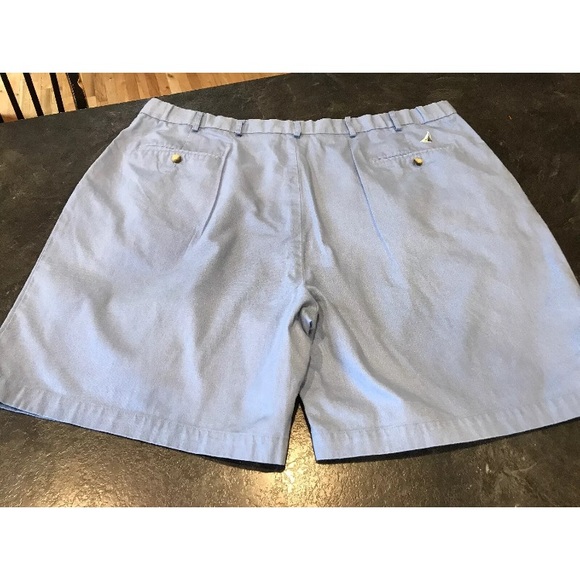 Men's Haband Fit-Forever blue flat front khaki chino shorts size 46 - Picture 5 of 11